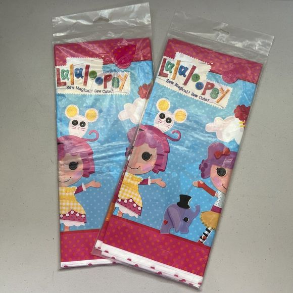 DESIGNWARE LALALOOPSY Plastic Table Covers X2 Girl Birthday Party 54”X96” New - Picture 1 of 4